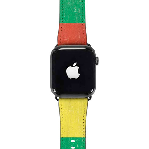 Lithuania Flag Distressed Apple Watch Band 38-40mm